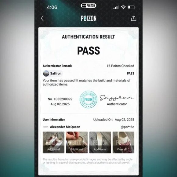 ALEXANDER MCQUEEN - OVERSIZED SNEAKERS WHITE LEATHER PINK GLITTER 40.5 D ITALY - Picture 14 of 14